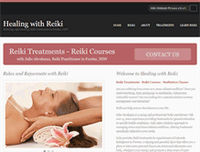 Tablet Screenshot of healing-with-reiki.com.au